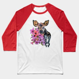 Baby Okapi Baseball T-Shirt